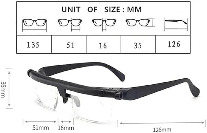 Adjustable Focus Glasses for Near and Far Sight đ„Final 3 hours 60% off
