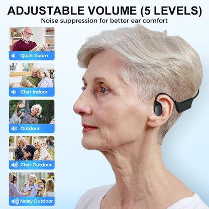 💥 LIMITED TIME OFFER!🔥Bone Conduction Smart Hearing Aid Bluetooth Earphones