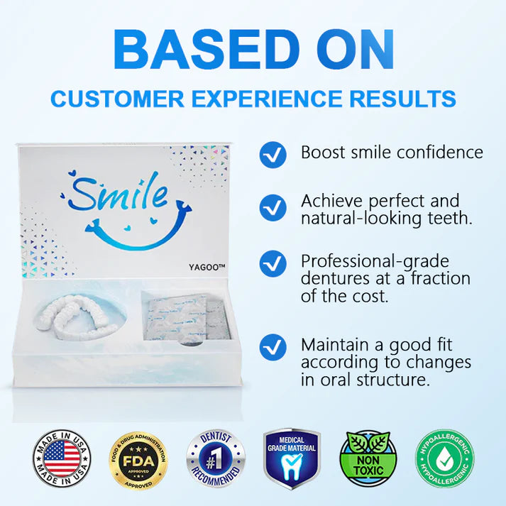 Official Store | YAGOO™ Moldable Dentures🧑🏽‍⚕️Obtain American Dental Association (ADA) Certification ✅