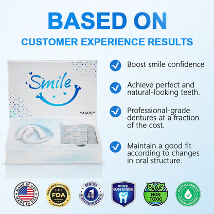 Official Store | YAGOO™ Moldable Dentures🧑🏽‍⚕️Obtain American Dental Association (ADA) Certification ✅